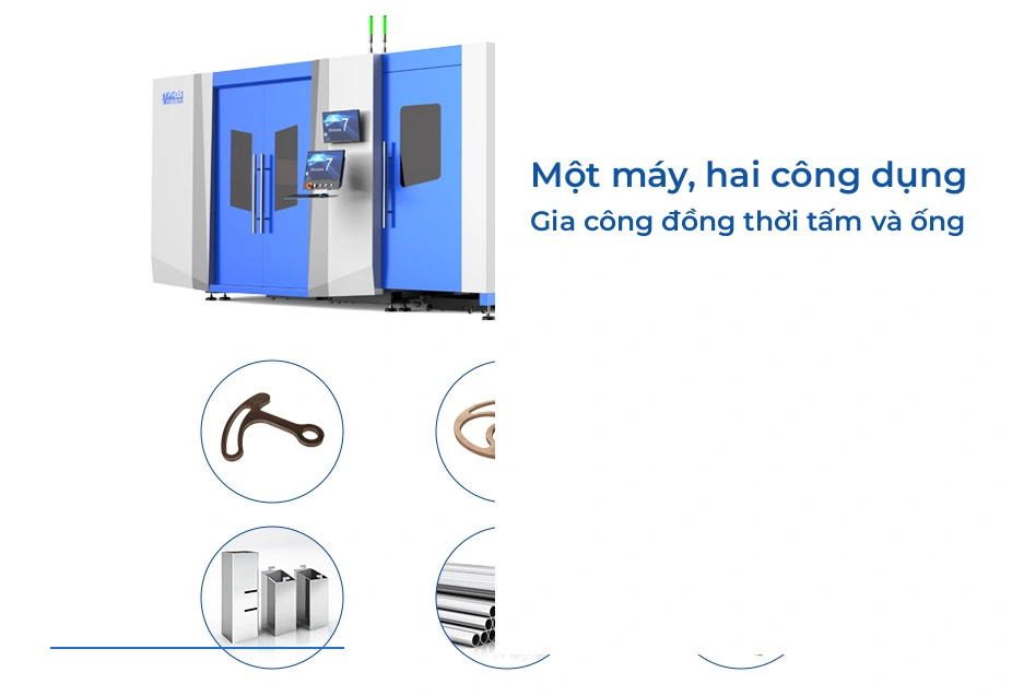 Khả năng cắt đồng thời tấm và ống của dòng BSH