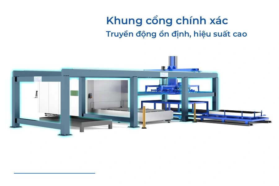 Khung cổng của hệ thống cấp hạ liệu tự động tấm dòng F