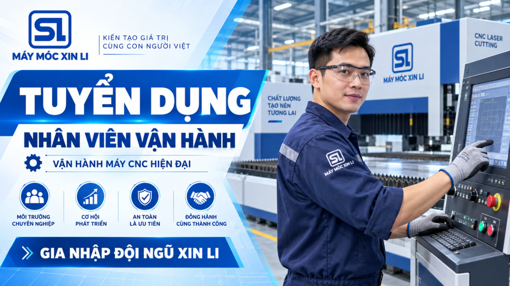 Ảnh bìa tuyển dụng nhân viên vận hành Xinli