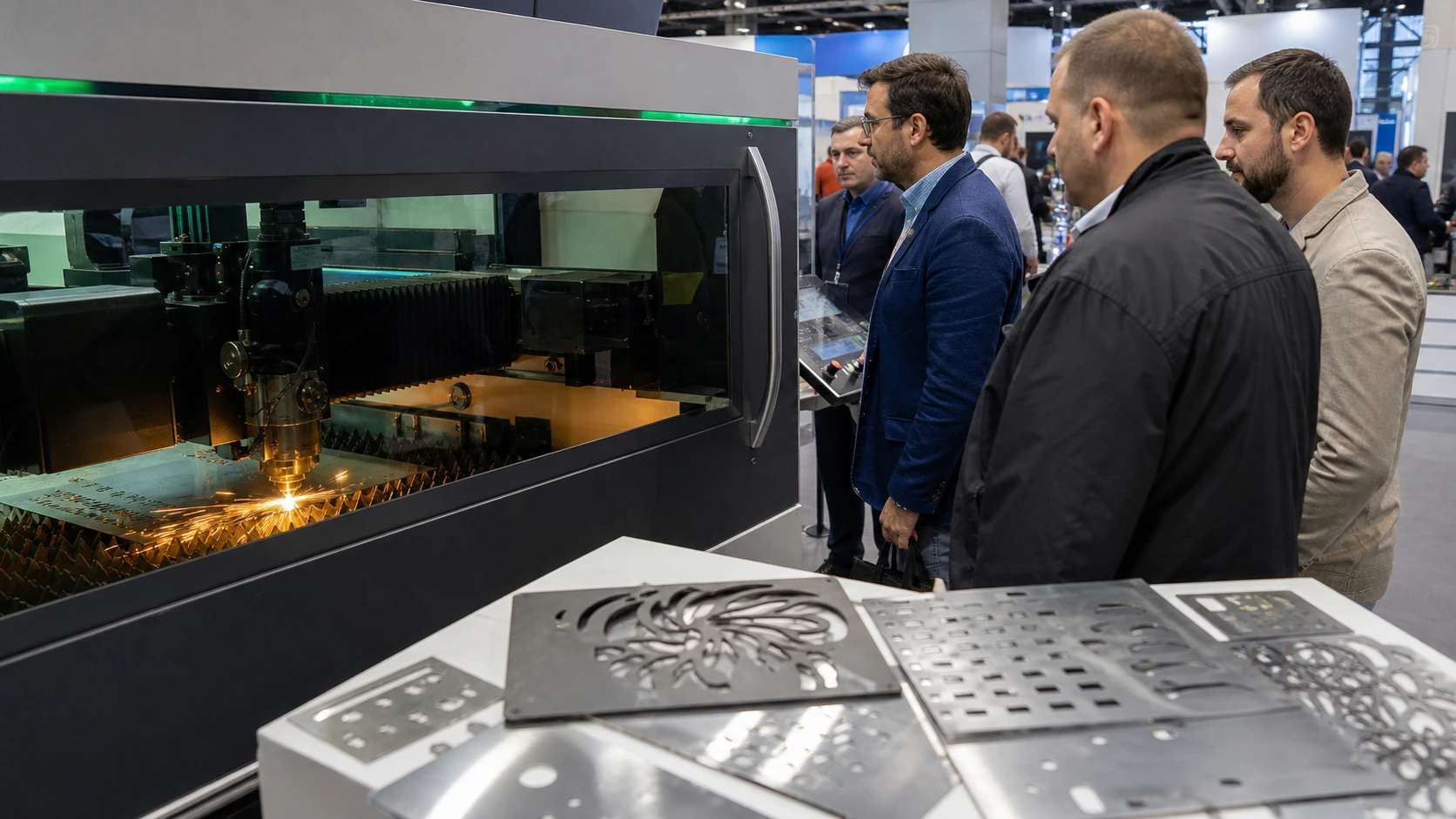 Ảnh chụp thực tế minh họa chuẩn bị trước khi tham quan gian hàng trong Metalex Vietnam 2025